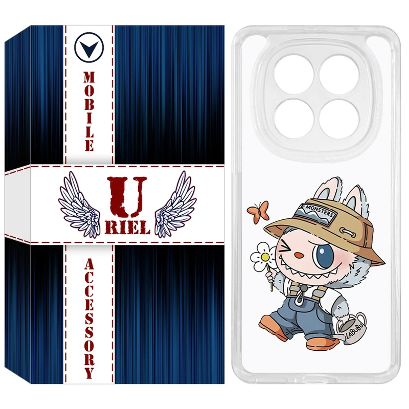 کاور یوریل مدل Clear کد 111 طرح لبوبو مناسب برای گوشی  موبایل شیائومی Redmi Note 15 Pro 4G