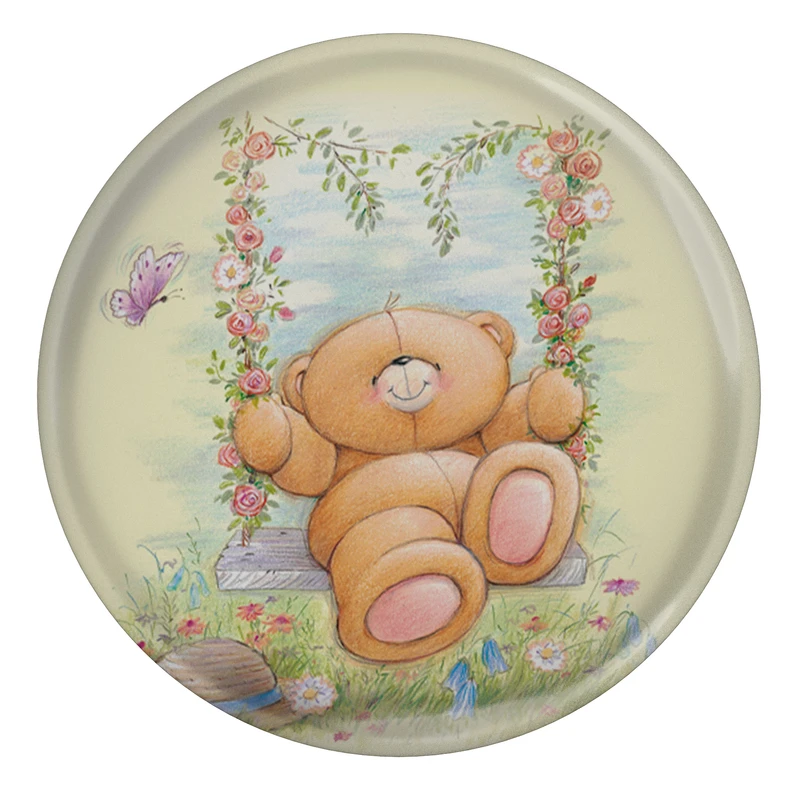 مگنت طرح خرس و تاپ و گل مدل S10399 