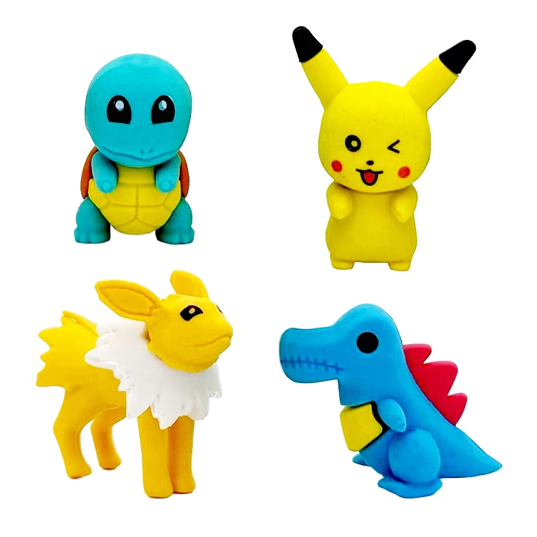 پاک کن پازلی مدل XK-35 طرح پوکمون بسته 4 عددی