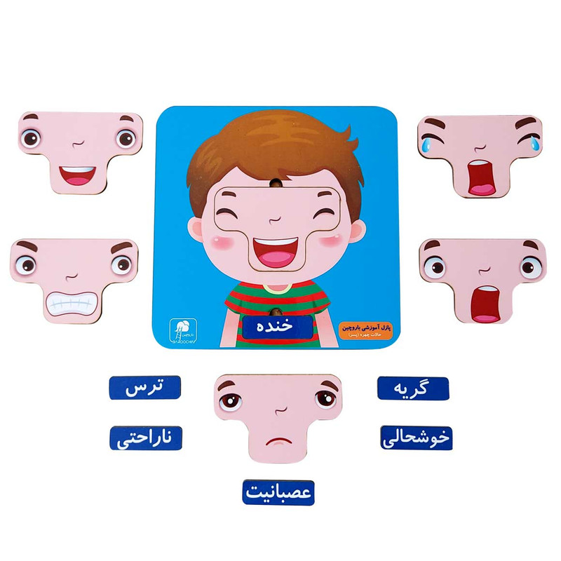 پازل آموزشی باروچین مدل حالات چهره کد p-6