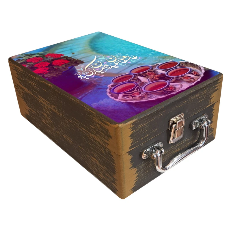 جعبه هدیه دست‌ساز مدل نوروز ایرانی کد WS0032