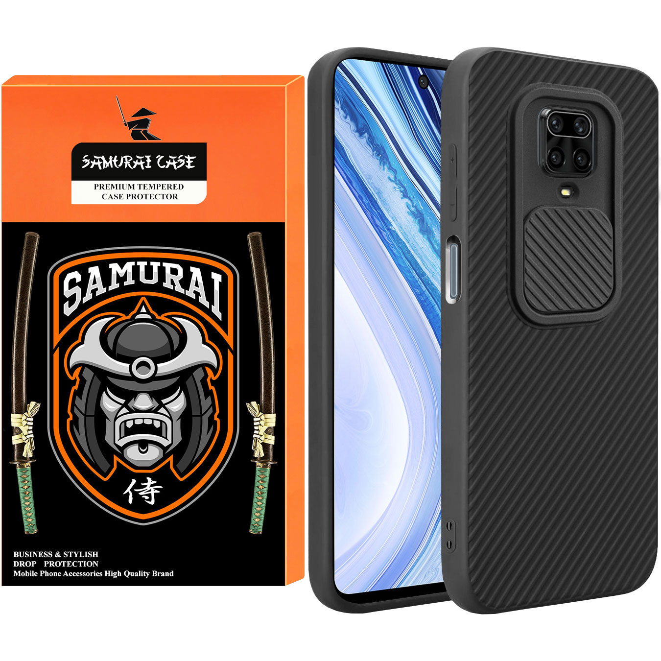 کاور سامورایی مدل Cam مناسب برای گوشی موبایل شیائومی Redmi Note 9S / Note 9 Pro
