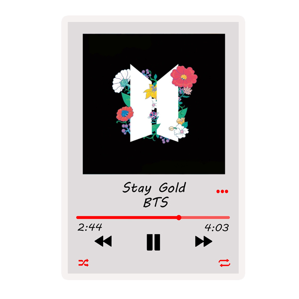 آویز تزیینی مدل بی تی اس STAY GOLD کد BTS-ORG