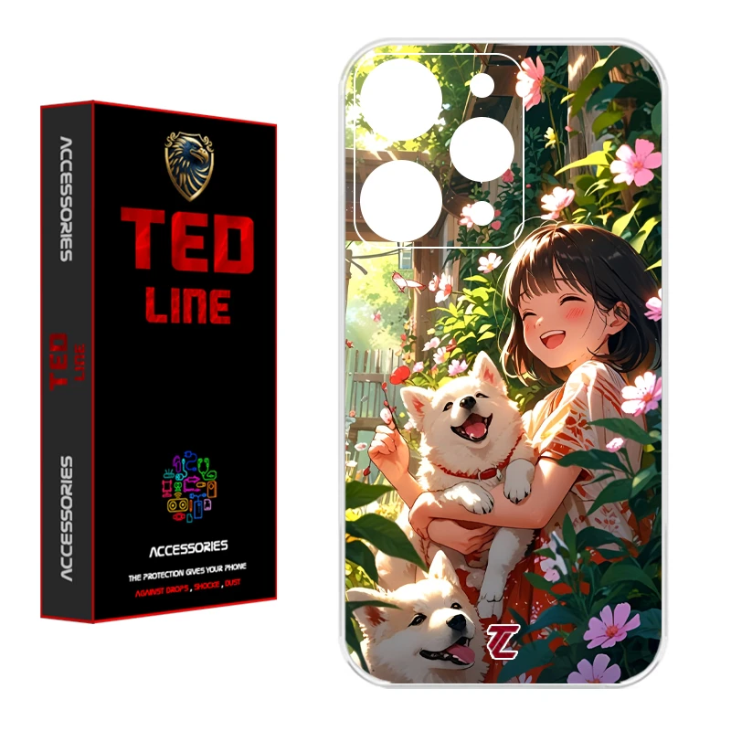 کاور تدلاین طرح سگ کد 1177 مناسب برای گوشی موبایل شیائومی Redmi 12 4G