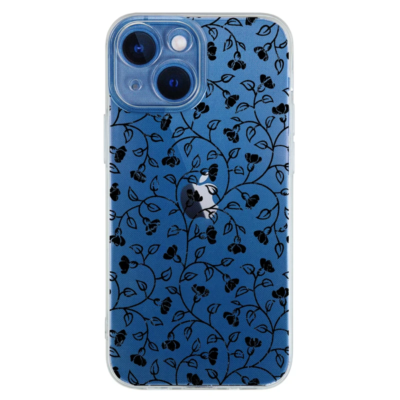 کاور مگافون طرح گل مدل C42-B مناسب برای گوشی موبایل اپل Iphone 13 mini 