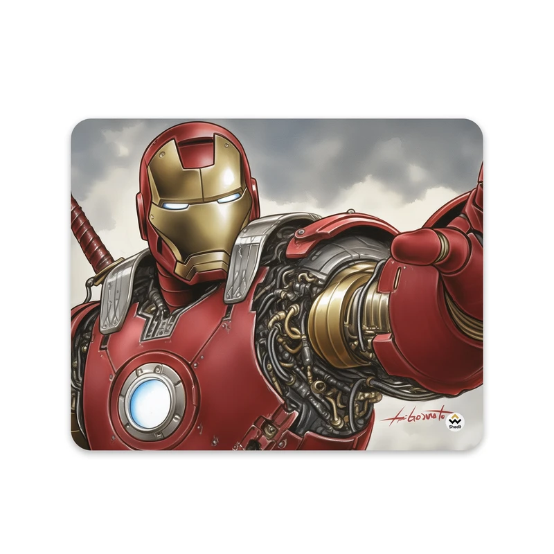 ماوس پد شادیت مدل Iron Man کد362 سایز 24*19 سانتی متر