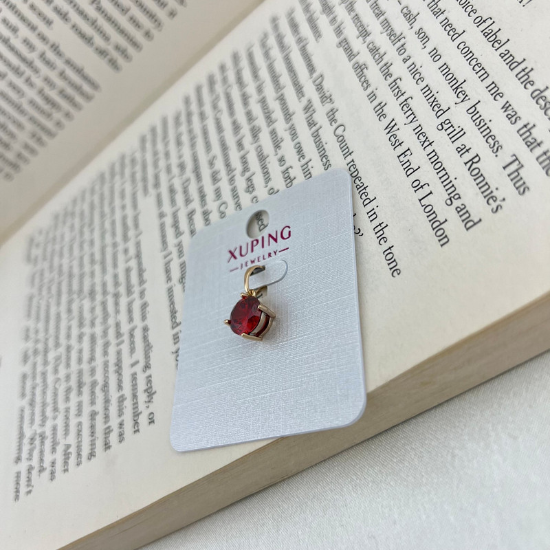 آویز گردنبند زنانه ژوپینگ مدل یاقوت کد N4559
