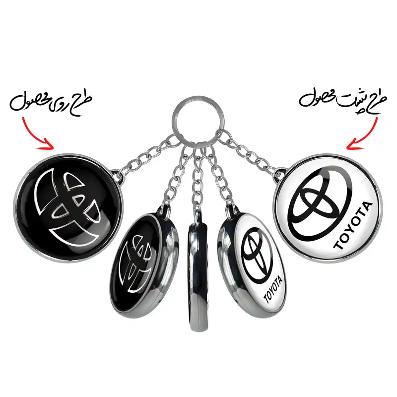 جاکلیدی خندالو طرح تویوتا Toyota مدل دوطرفه کد 2353323532