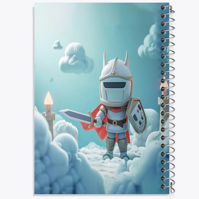 دفتر لیست خرید 50 برگ خندالو طرح شوالیه کیوت کد N2264