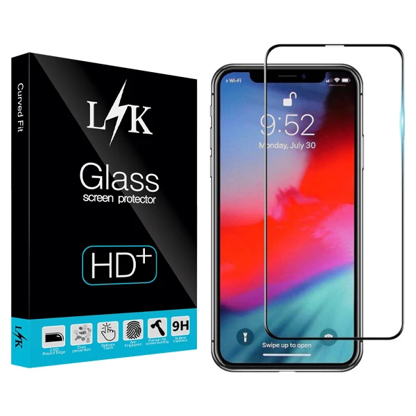 محافظ صفحه نمایش مات  ال کی مدل Hard glass مناسب برای گوشی موبایل اپل Iphone X/ Xs