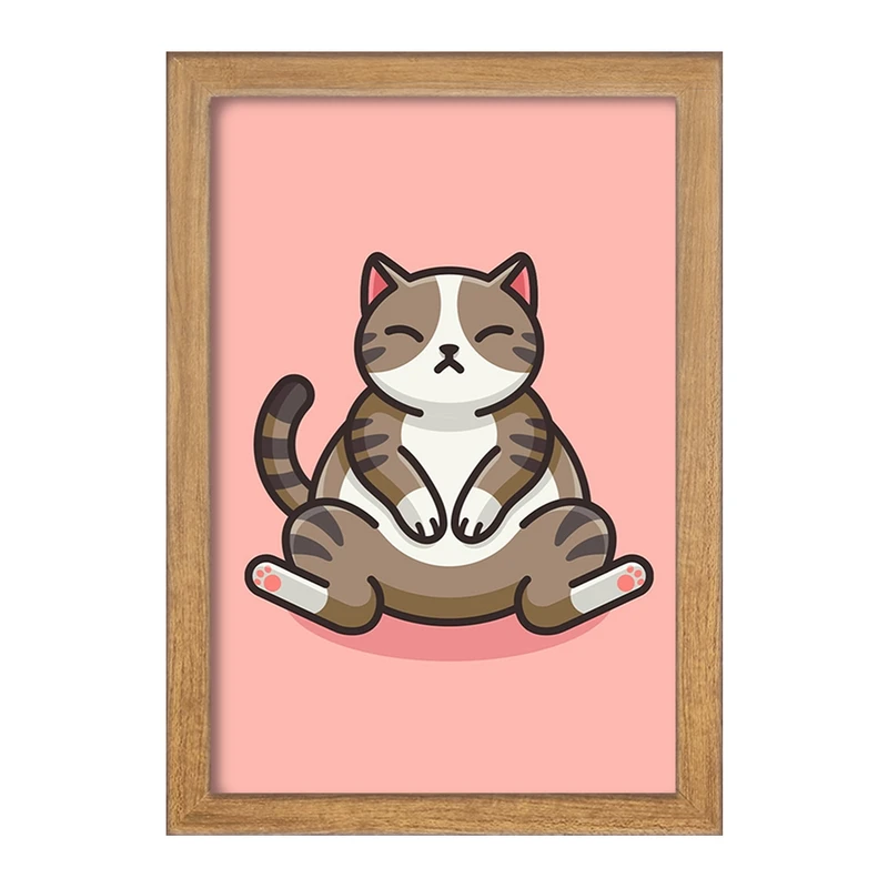 تابلو خندالو مدل حیوانات بامزه گربه کد 28213