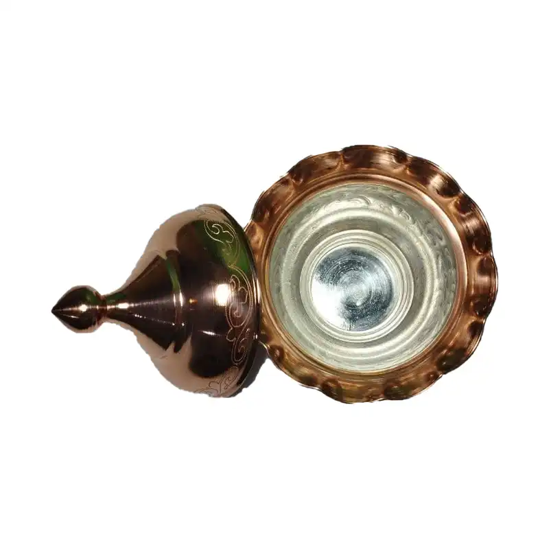 قندان مسی طرح رز