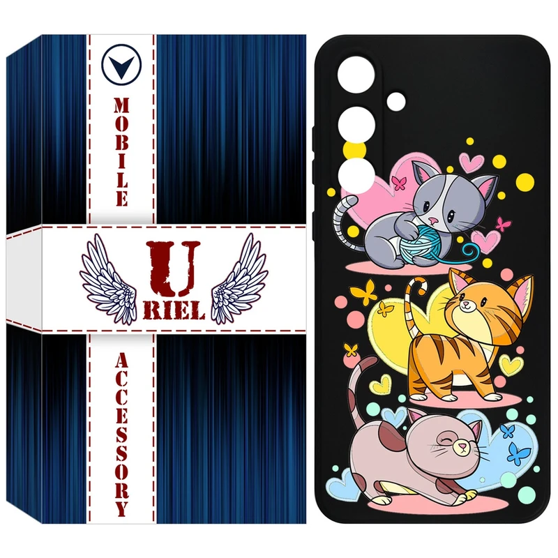 کاور یوریل مدل KSH کد 6 طرح گربه مناسب برای گوشی  موبایل سامسونگ Galaxy S25 FE