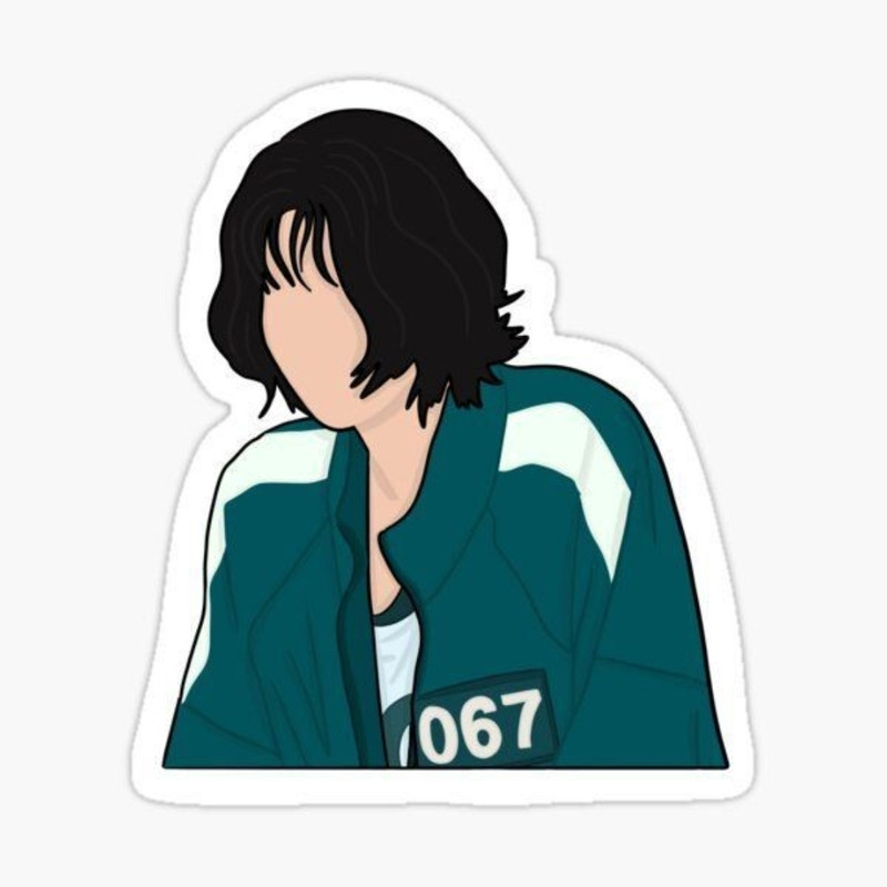 استیکر لب تاپ طرح squid game کد 1139