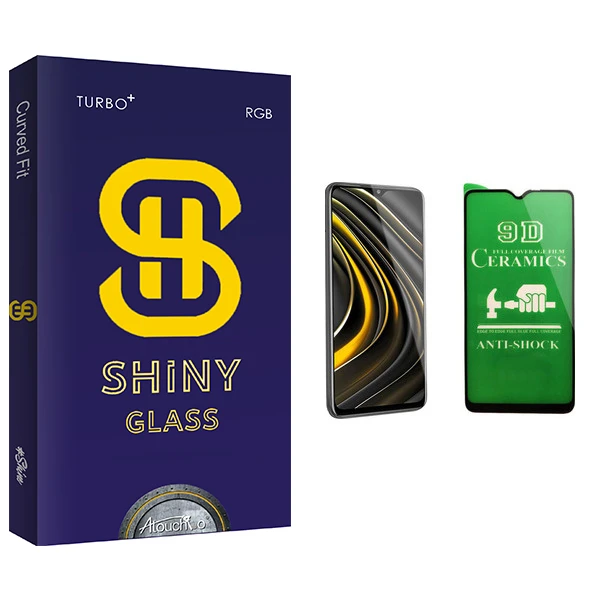 محافظ صفحه نمایش سرامیکی آتوچبو مدل Shiny Glass مناسب برای گوشی موبایل شیائومی Poco M3