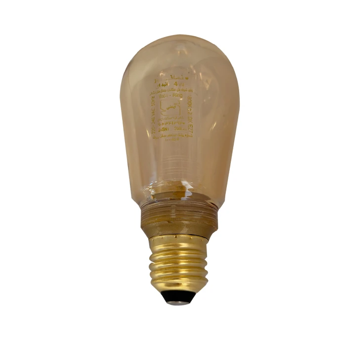 لامپ فیلامنتی 4 وات نمانور مدل حبابی دکوراتیو طرح حلقه پایه E27