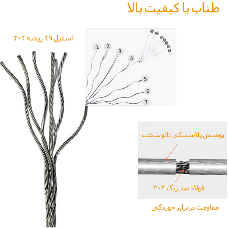 بند رخت مدل LYX