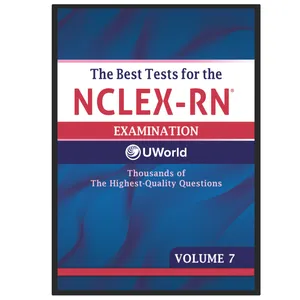 کتاب بهترین نمونه سوالات برای آزمون NCLEX-RN همراه با پاسخ تشریحی اثر مسعود بائی نشر یکتامان جلد 7