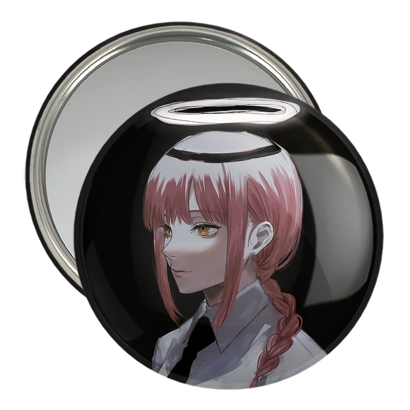 آینه جیبی خندالو مدل ماکیما انیمه مرد اره ای Chainsaw Man  کد 17978