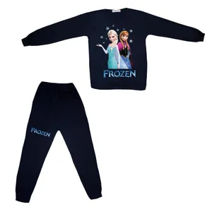 ست تی شرت آستین بلند
 و شلوار دخترانه مدل السا و النا