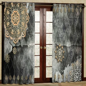 پرده مدل مخمل پانچی کد 4794 سایز 140x280 سانتی متر