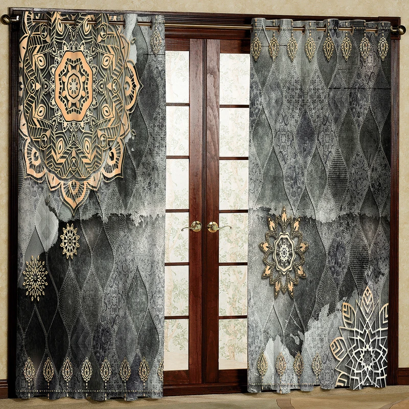  پرده مدل مخمل پانچی کد 4794 سایز 140x280 سانتی متر