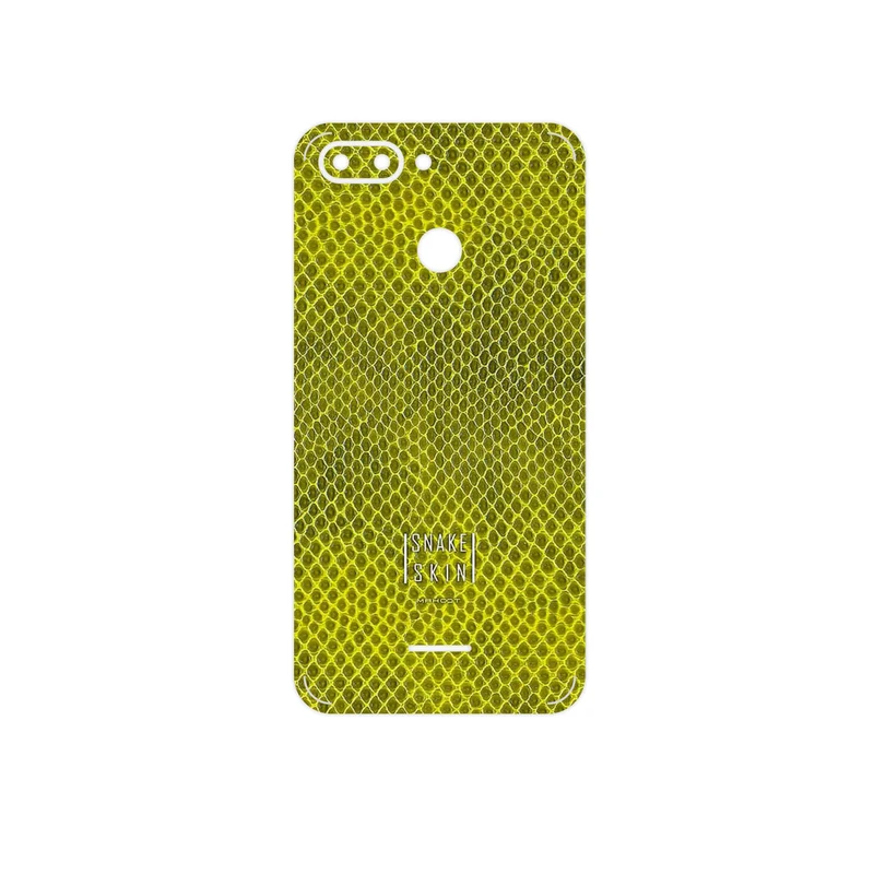 برچسب پوششی ماهوت مدل Yellow Snake Skin مناسب برای گوشی موبایل شیائومی Redmi 6