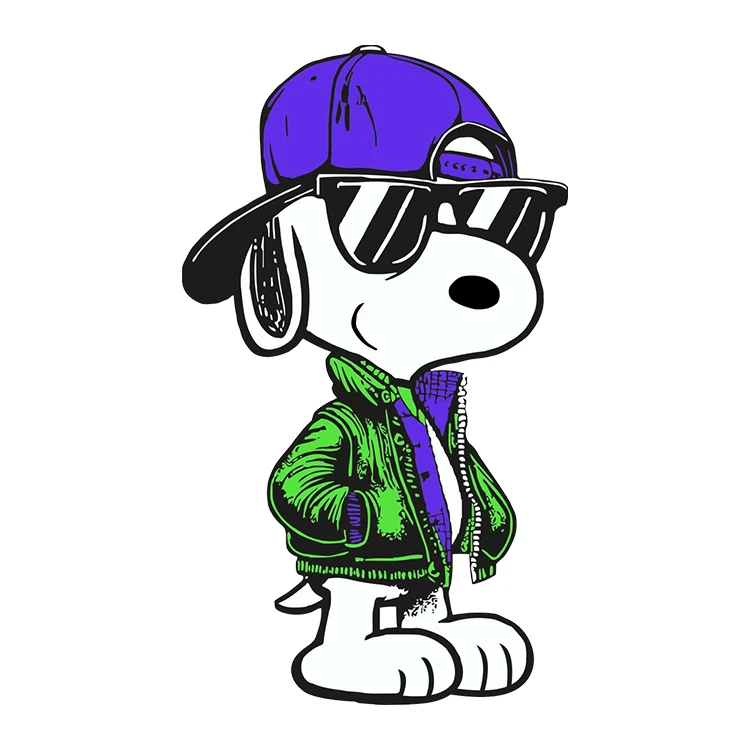 استیکر پارچه و لباس پاد آفرین مدل کارتونی اسنوپی کد S3573