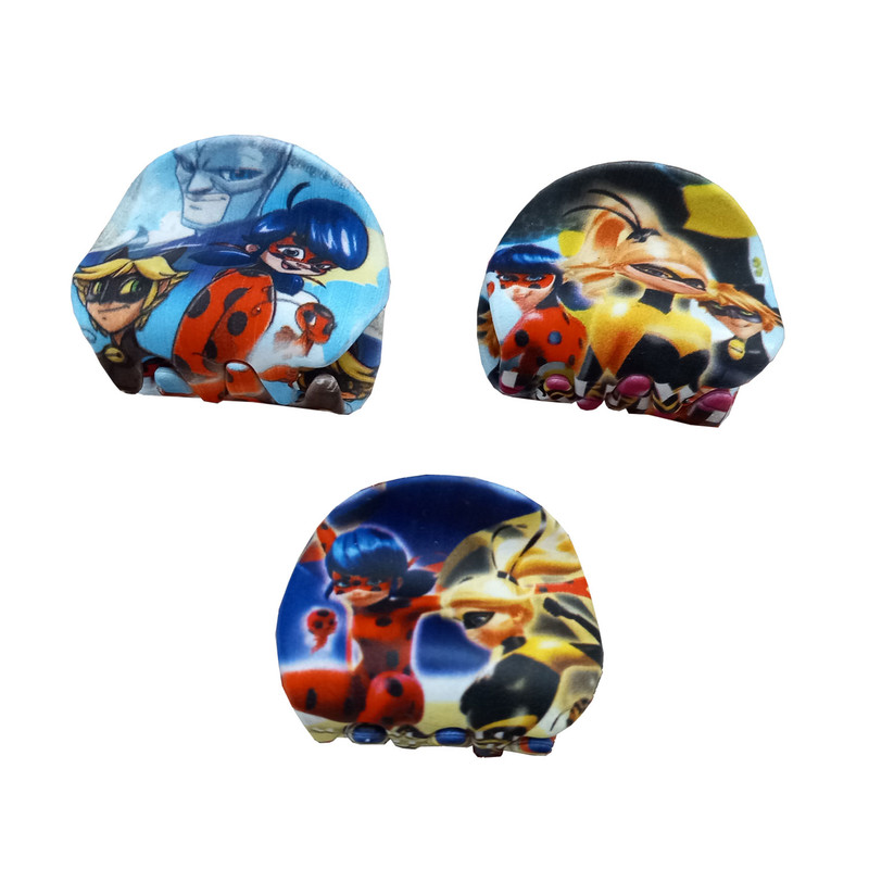 کلیپس مو دخترانه مدل دختر کفشدوزکی کد LADYBUG-66 مجموعه 3 عددی