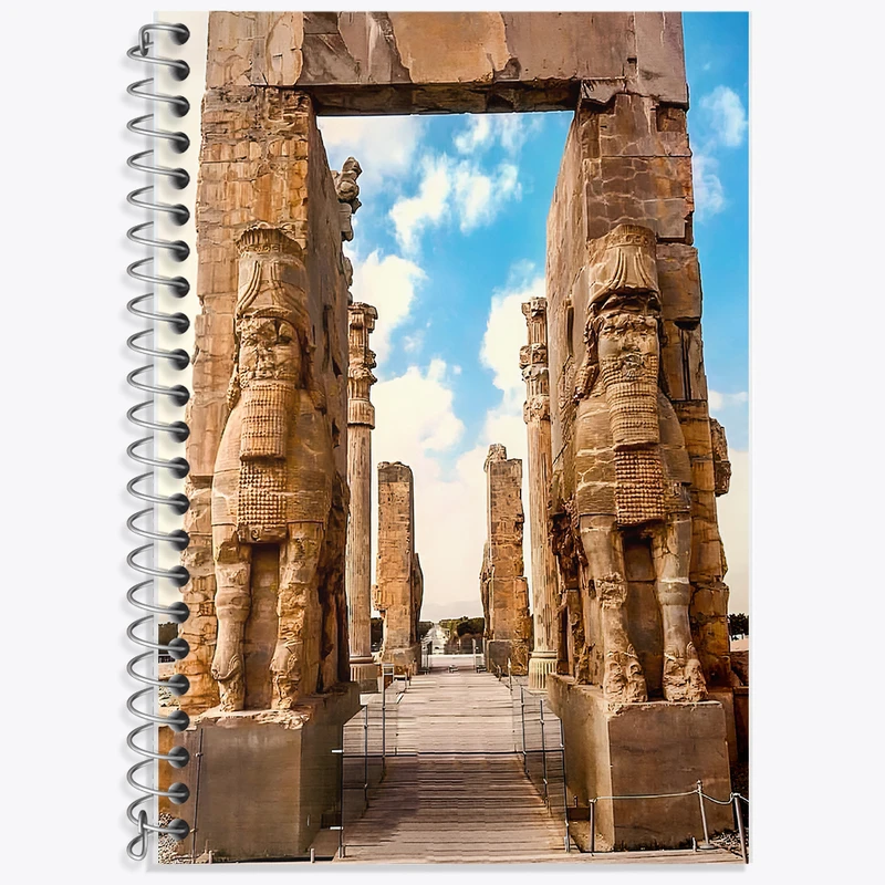 دفتر لغت 50 برگ خندالو طرح تخت جمشید کد F6338