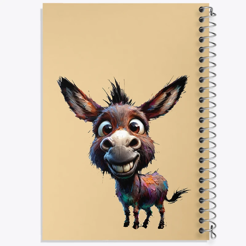 دفتر شطرنجی 50 برگ خندالو طرح الاغ بامزه کد N5524