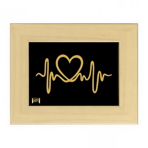 تابلو طلاکوب مارک گلد طرح مینیمال ضربان قلب