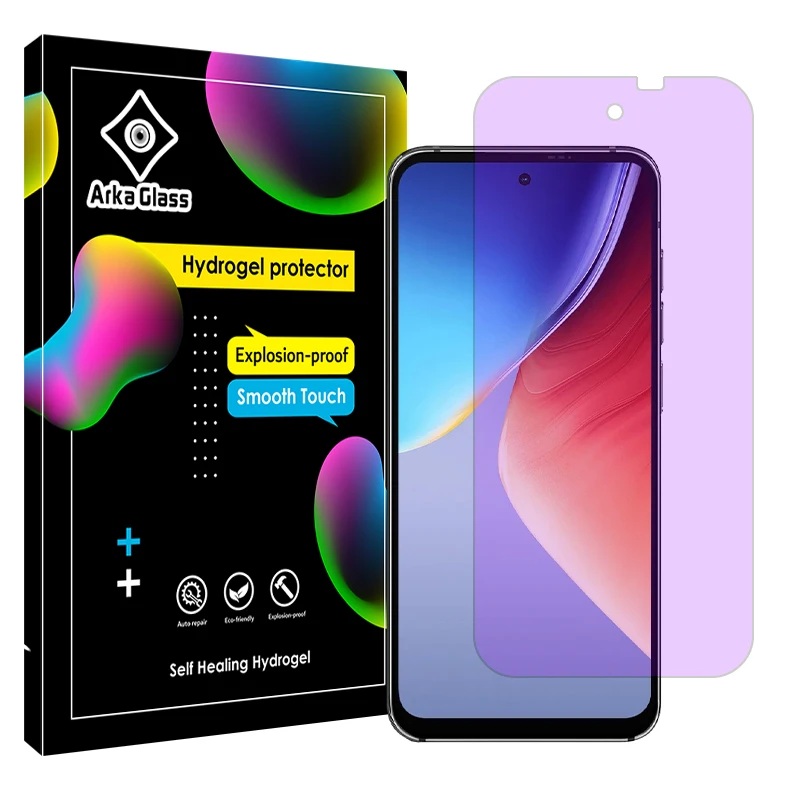 محافظ صفحه نمایش فیلتر بنفش آرکا گلس مدل Tough مناسب برای گوشی موبایل بلک ویو A96