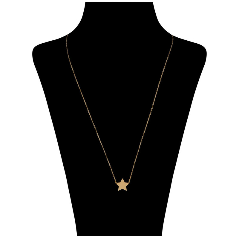 گردنبند طلا 18 عیار زنانه قیراط طرح ستاره کد GH3949