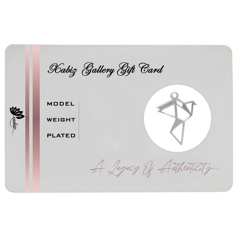 طلا گرمی 18 عیار ژابیز مدل اوریگامی پرنده h155