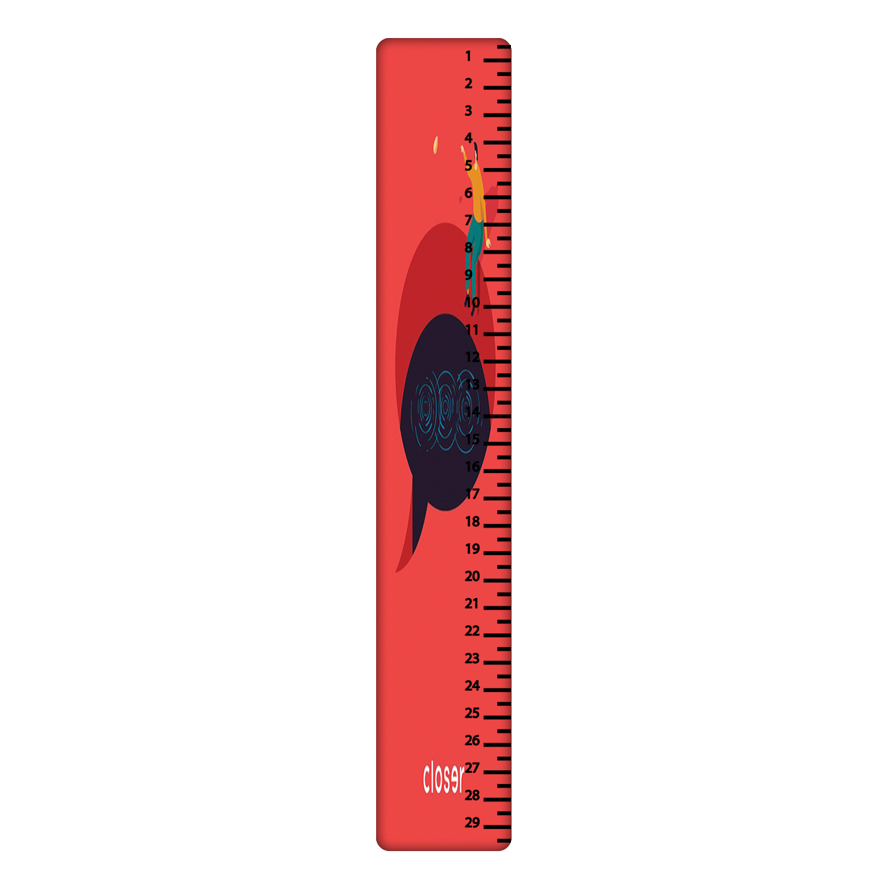 خط کش 30 سانتی متر طرح پسر کد 770
