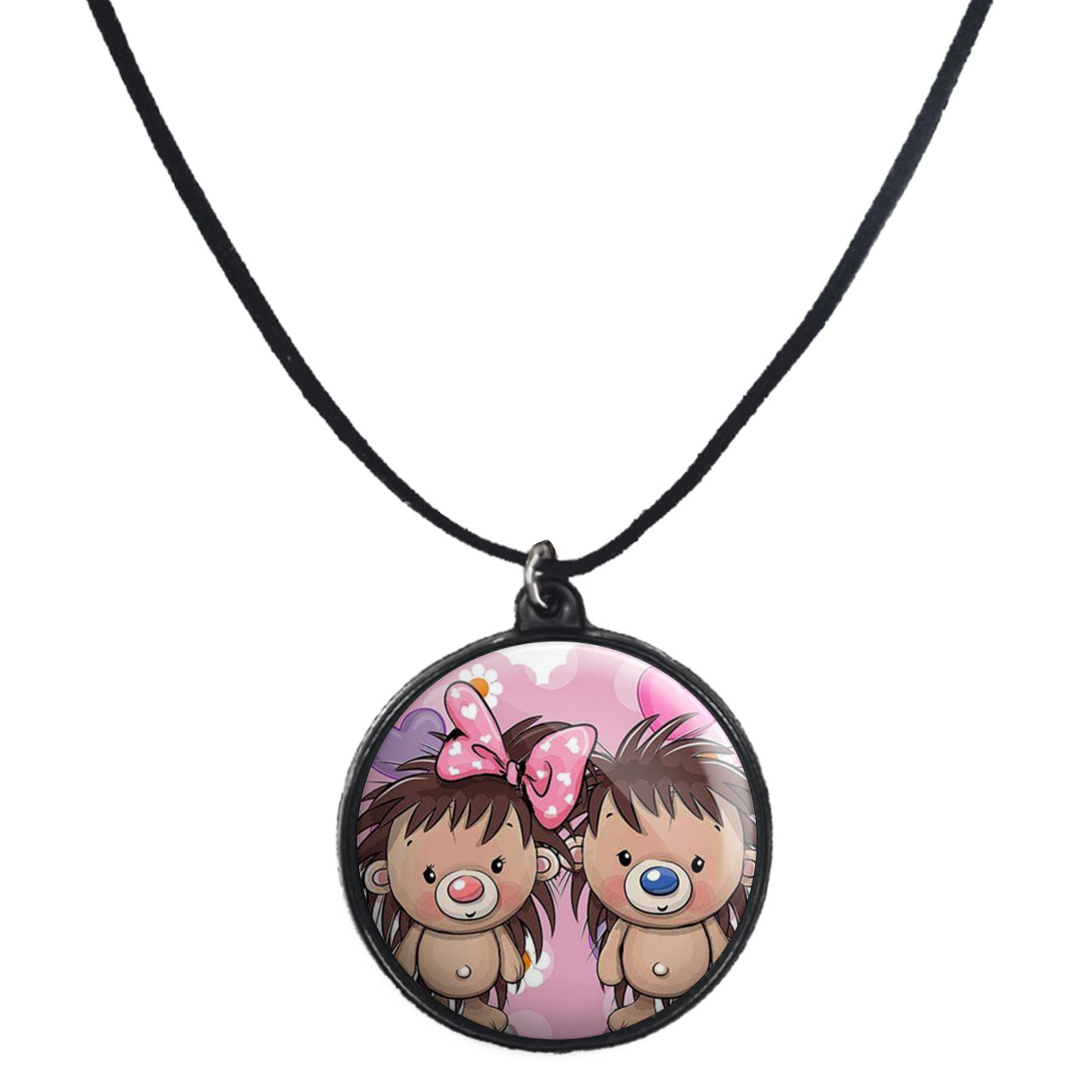 گردنبند پرمانه طرح عاشقانه کد pmb.7182 مدل دو طرفه