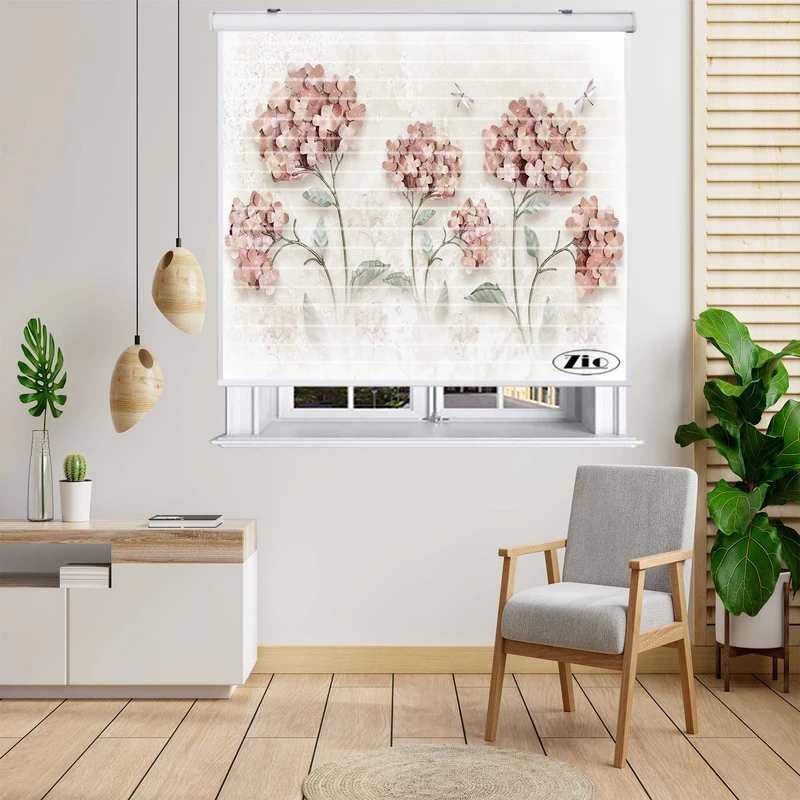 پرده زبرا زیو مدل 3D1125 سایز 150x150 سانتی متر