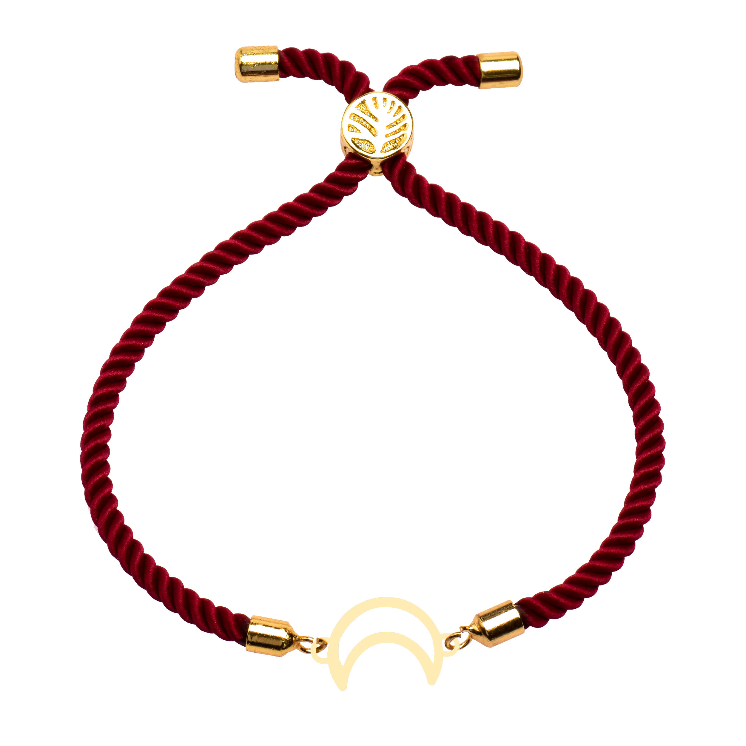 دستبند طلا 18 عیار زنانه کرابو طرح ماه مدل Kr102212