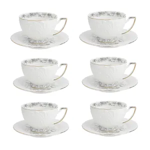 سرویس چای خوری 12 پارچه 6 نفره شاهین مدل dantella e