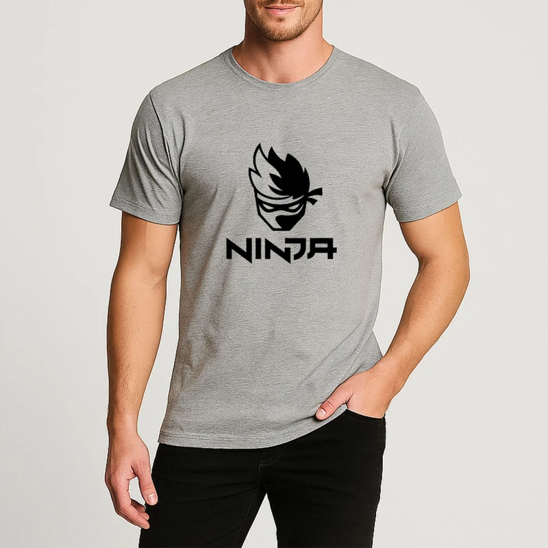 تیشرت آستین کوتاه مردانه طرح NINJA کد F189