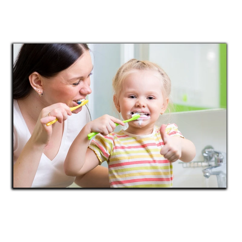 تابلو شاسی بکلیت طرح مسواک و دندان پزشک کودک مدل SH-2091