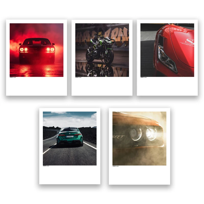 آویز تزیینی عرش مدل فانتزی ماشین کد Asa995 مجموعه پنج عددی