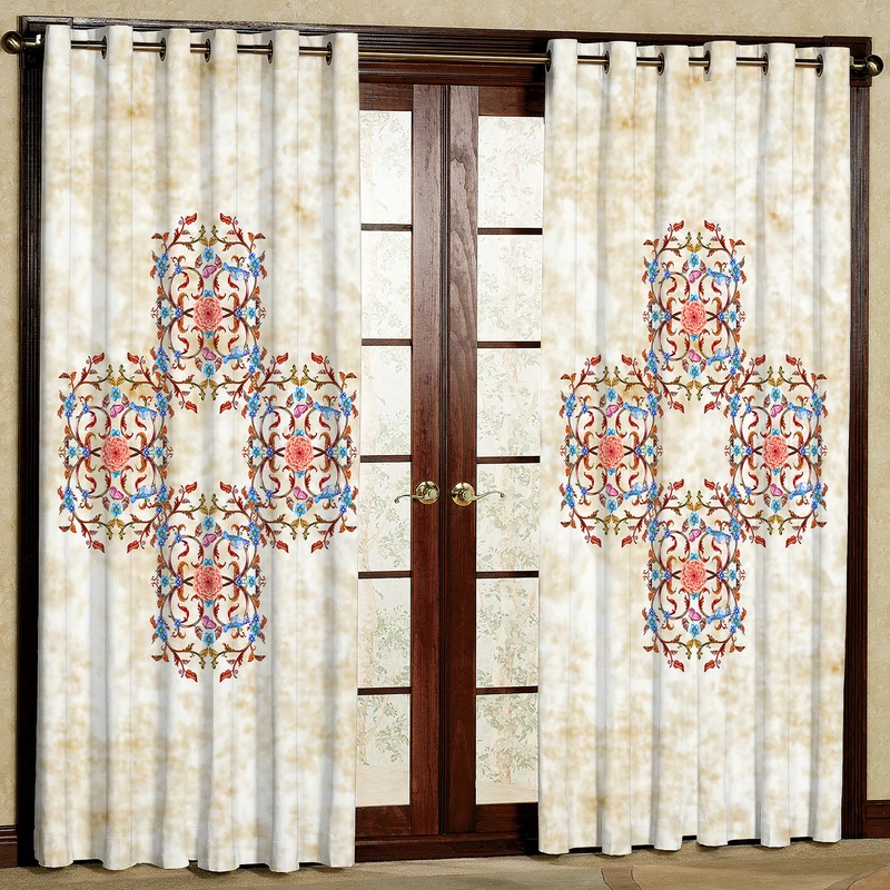 پرده مدل مخمل پانچی کد 4103 سایز 200x140 سانتی متر