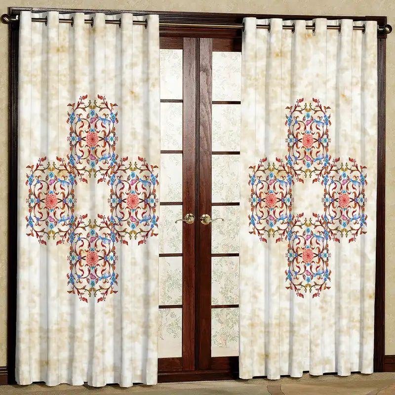 پرده مدل مخمل پانچی کد 4103 سایز 200x140 سانتی متر