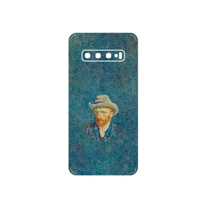 برچسب پوششی ماهوت مدل Self portrait with a gray felt hat مناسب برای گوشی موبایل سامسونگ Galaxy S10