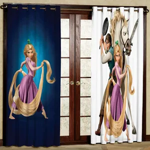 پرده مدل گیسو کمند هازان پانچی کد 2003a سایز 140x200 سانتی متر