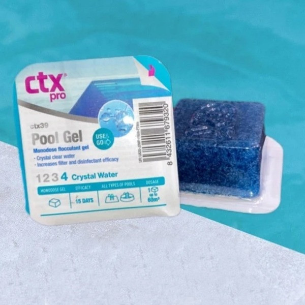 ژل شفاف کننده آب استخر مدل CTX وزن 60 گرم