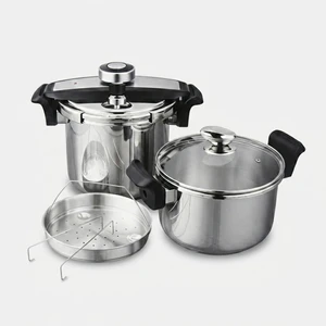 زودپز دوقلو مایر مدل mr 886 سه لایه گنجایش 8 و 6 لیتر