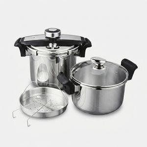 زودپز دوقلو مایر مدل mr 886 سه لایه گنجایش 8 و 6 لیتر